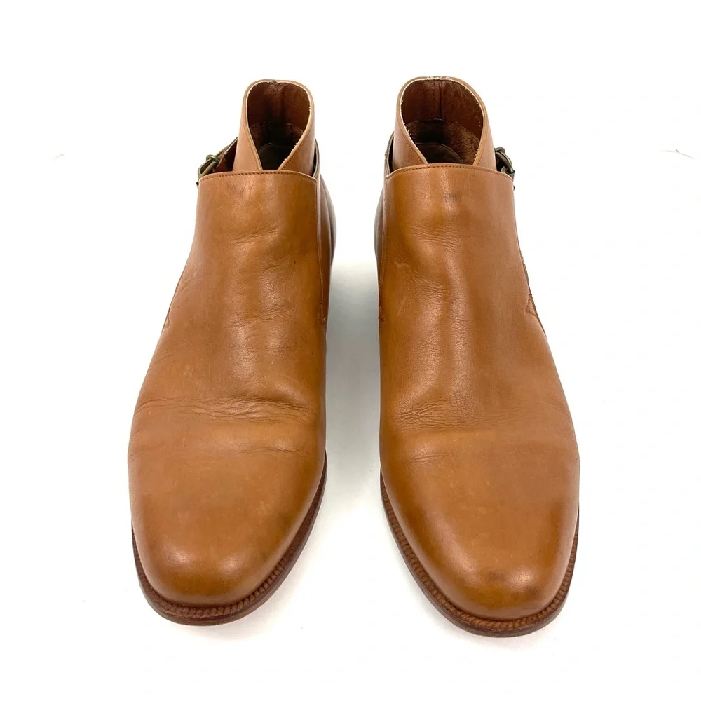 Vintage Levi's Shoes York Brown Leather Ankle Buckle Chelsea Boots